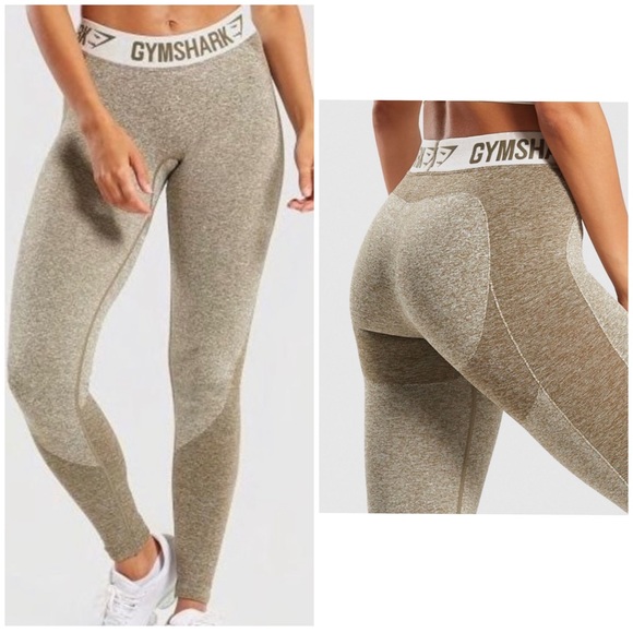 GYMSHARK Flex Leggings (Khaki/Sand) - Picture 6 of 6